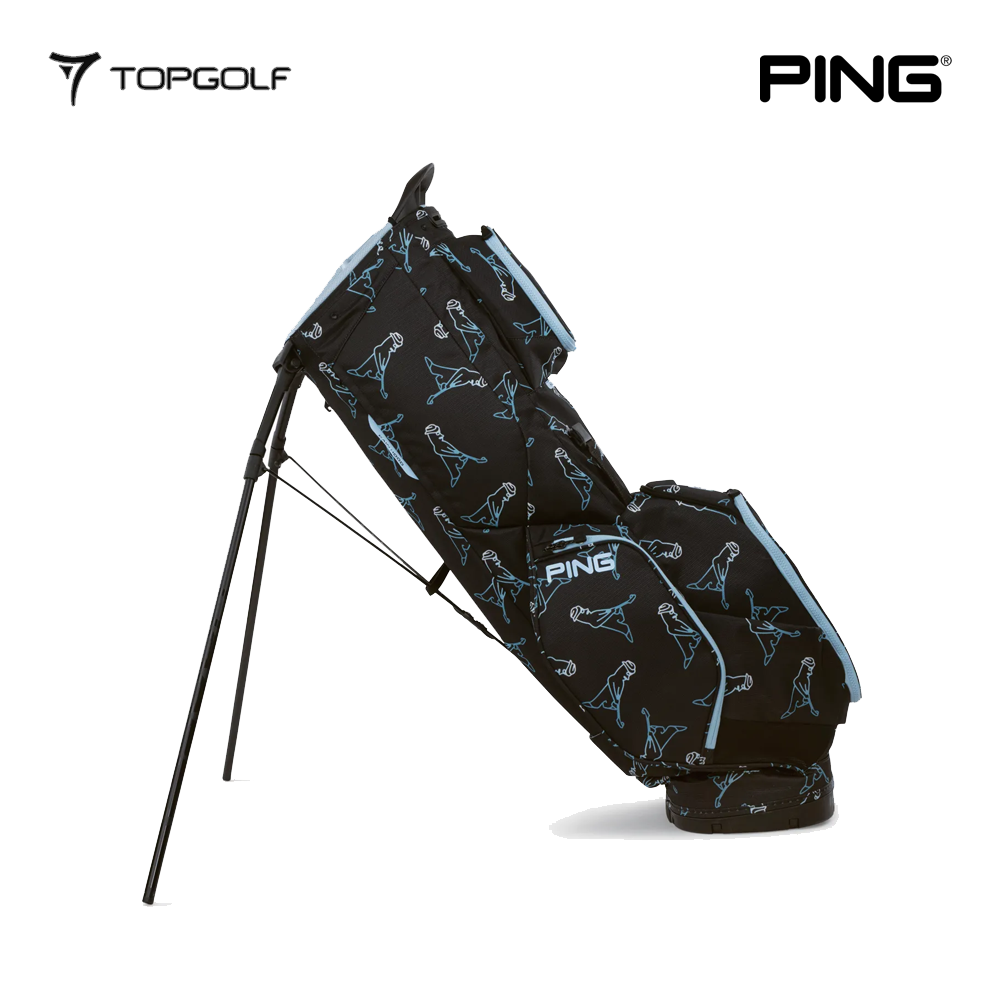 PING STAND BAG HOOFER 14 231 26 BLACK AND BLUE MR PING