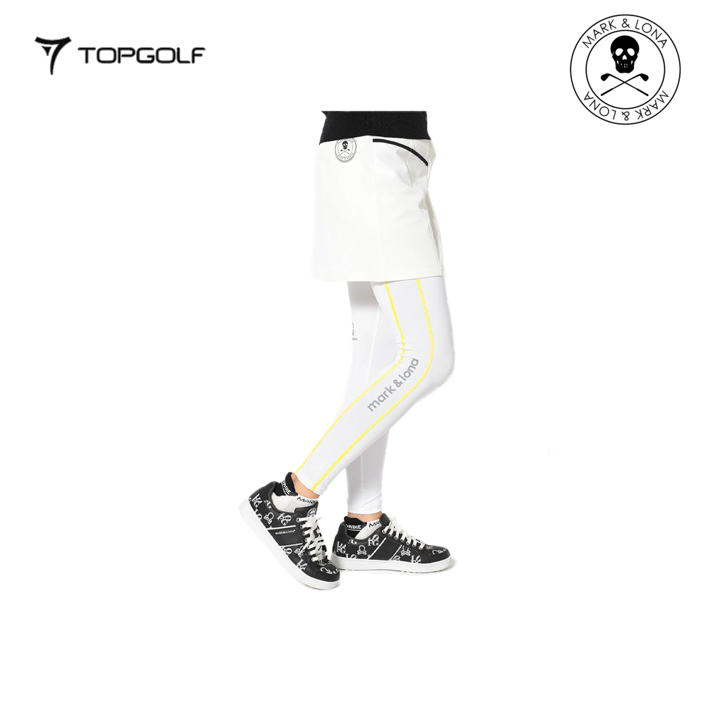 MARK&LONA HEC Dual Panel Performance Leggings Women White