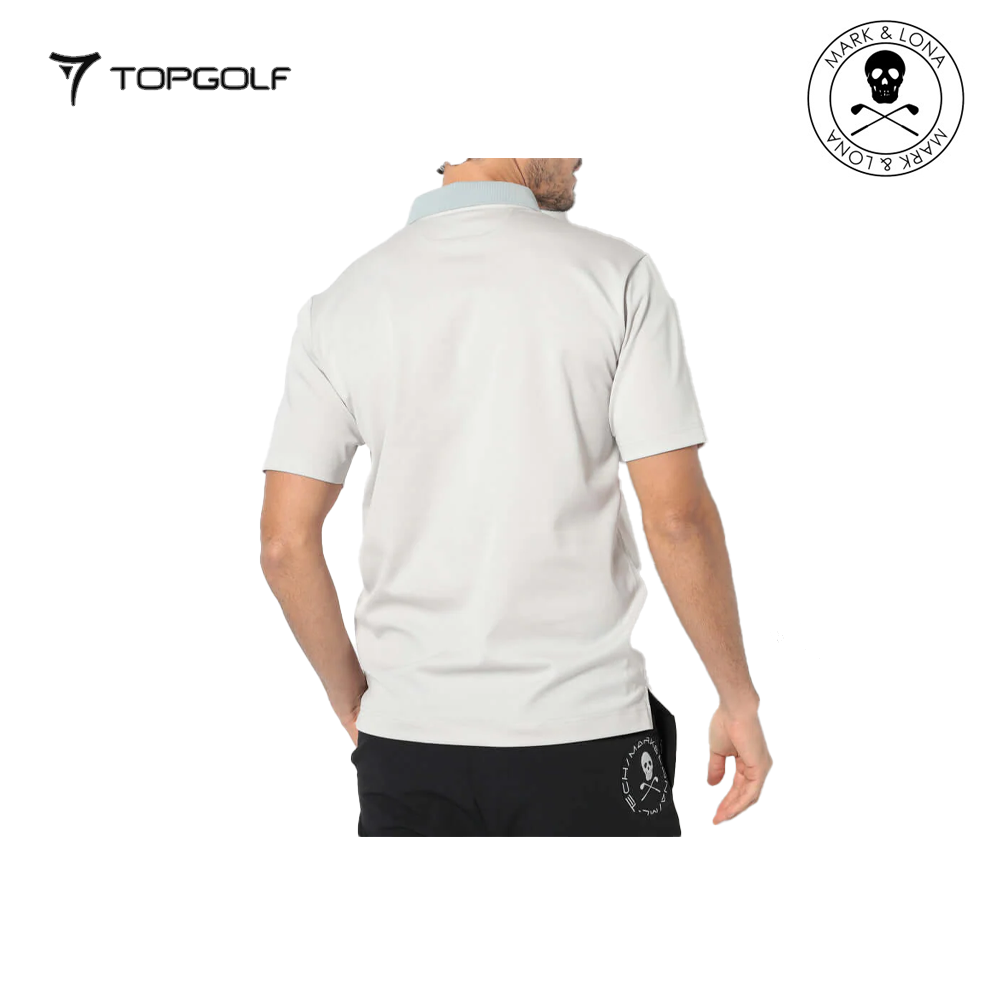 MARK&LONA Ever Refined Piqué Polo Men Light Grey