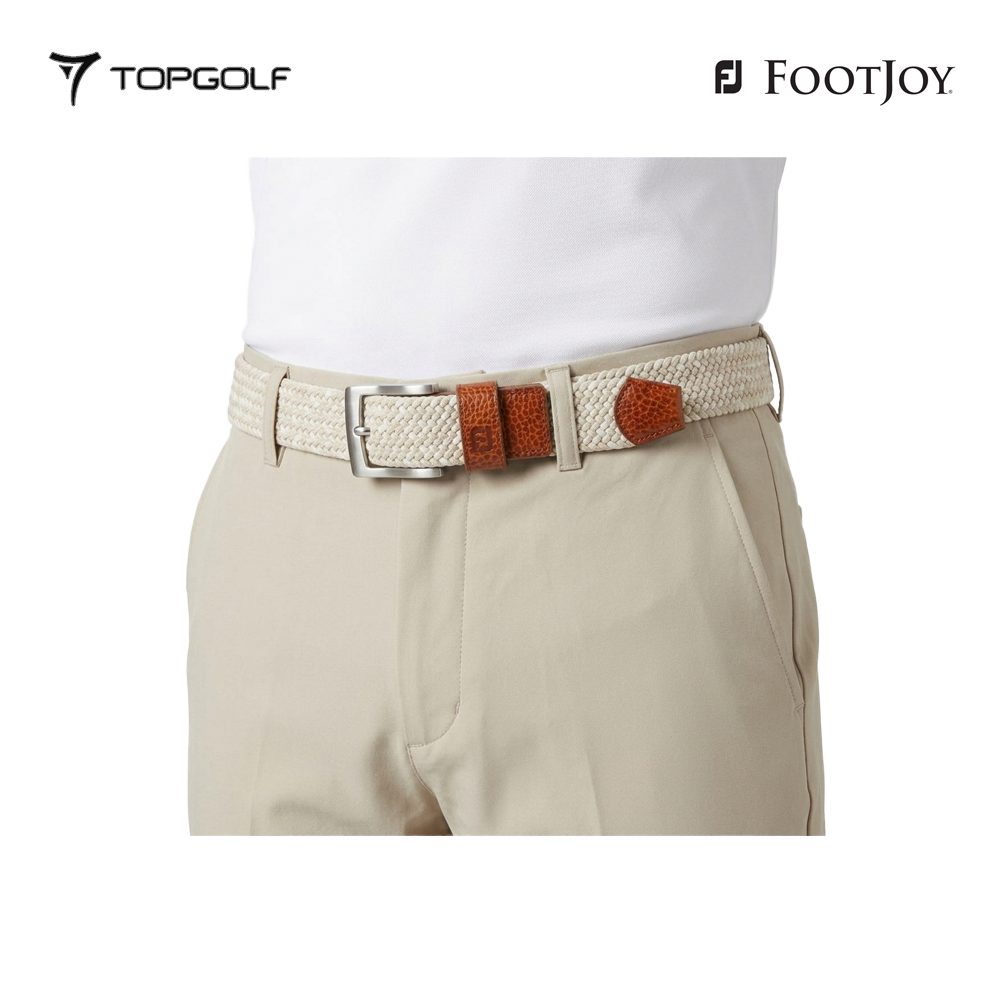 FOOTJOY BELT 69567R FS 26 WOVEN KHAKI