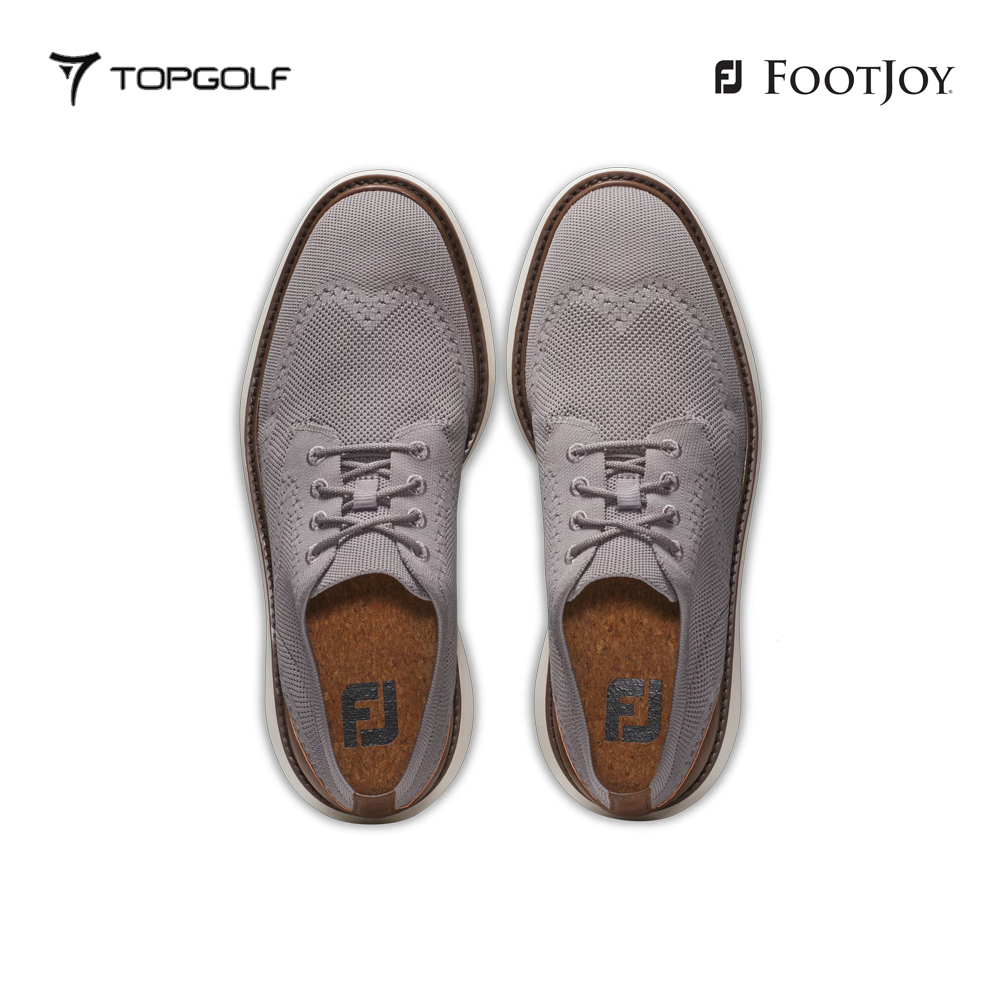 FOOTJOY SHOES 57955 FS MEN TRADITIONS KNIT WHT GRPH