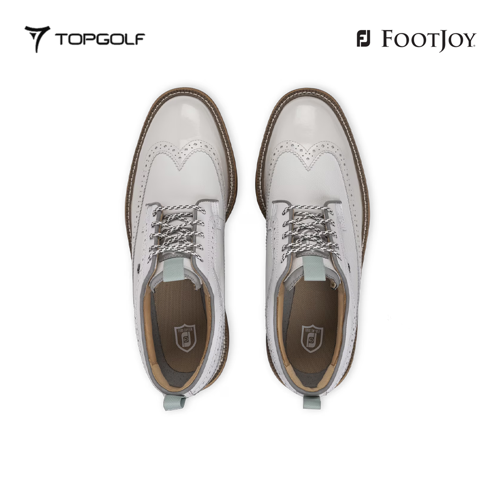 FOOTJOY SHOES MEN 54585 LIMITED EDITION TODD SNYDER PREM-MARQUIS WHT/GRY/BLU S26