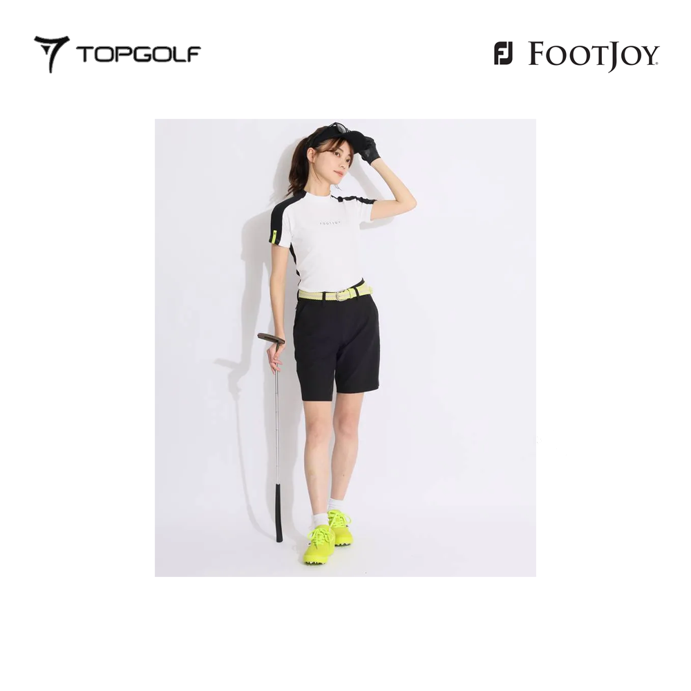 FOOTJOY POLO 81922 W ES JP W SOLID MOCK NECK WT