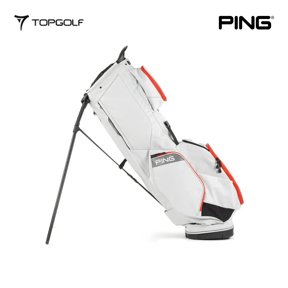 PING STAND BAG HOOFER 14 231 LIGHT GREY/RED