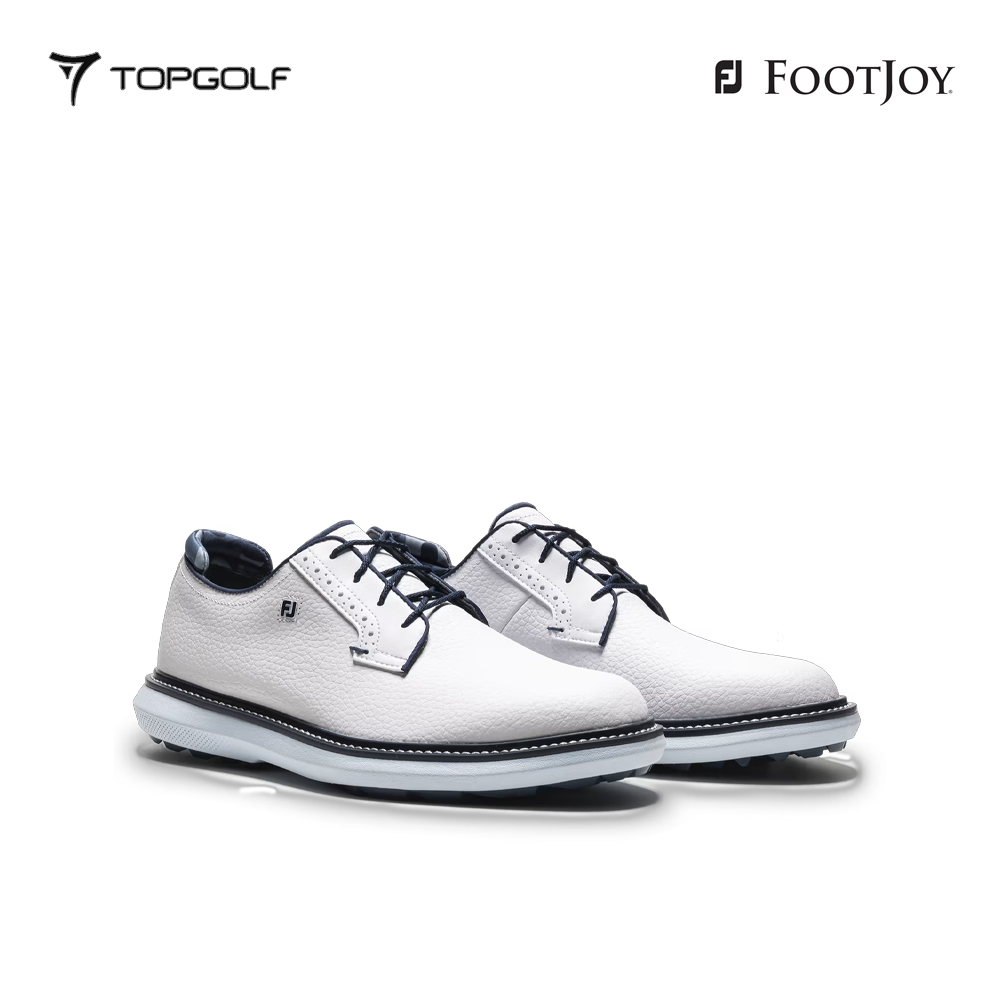 FOOTJOY SHOES MEN 57974 XW TRADITIONS LACED WH/NV/BL