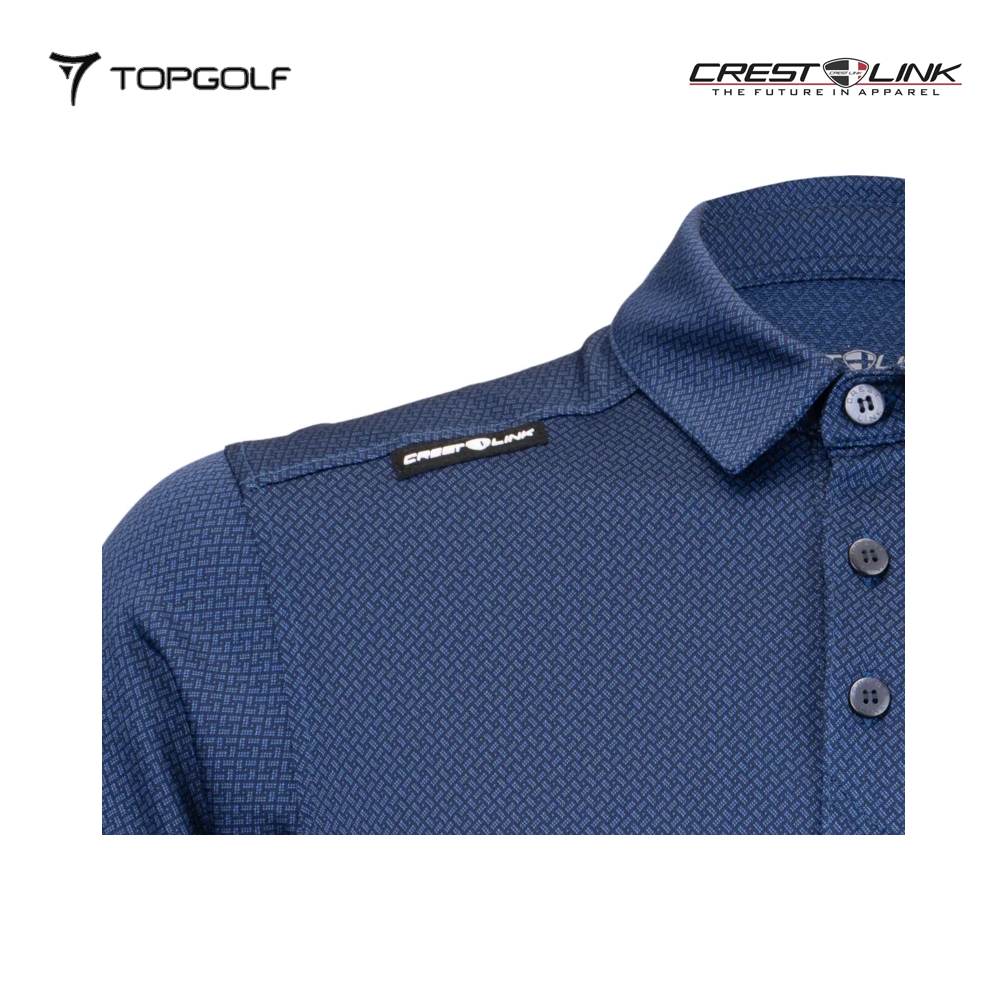 atasan pria golf Crest Link Polo M 80381345 Peacock