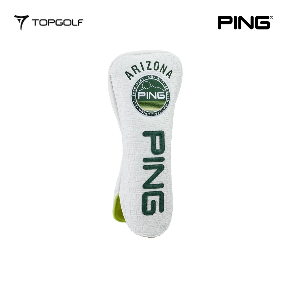 PING HEAD COVER DRIVER CASUAL PING N2501 WHITE/GREEN