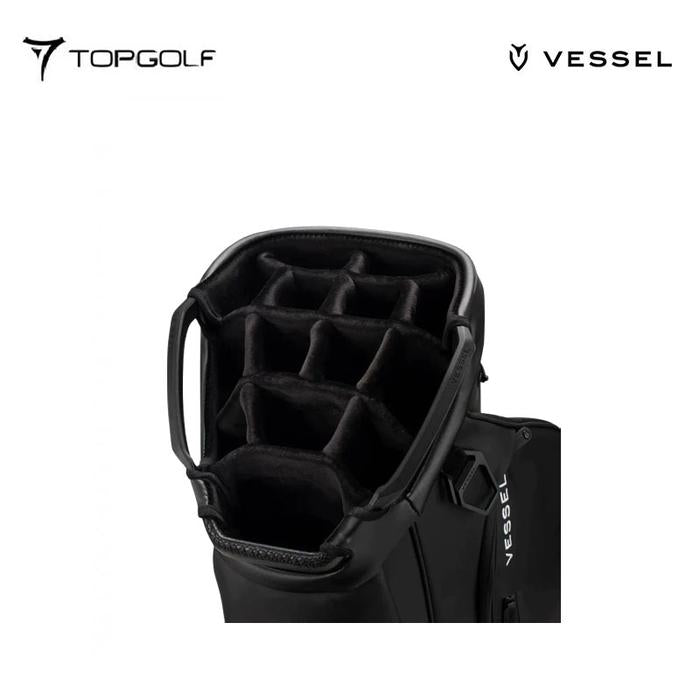 VESSEL CADDIE BAG LUX PRO 15 WAY 9030123 CROC BLACK