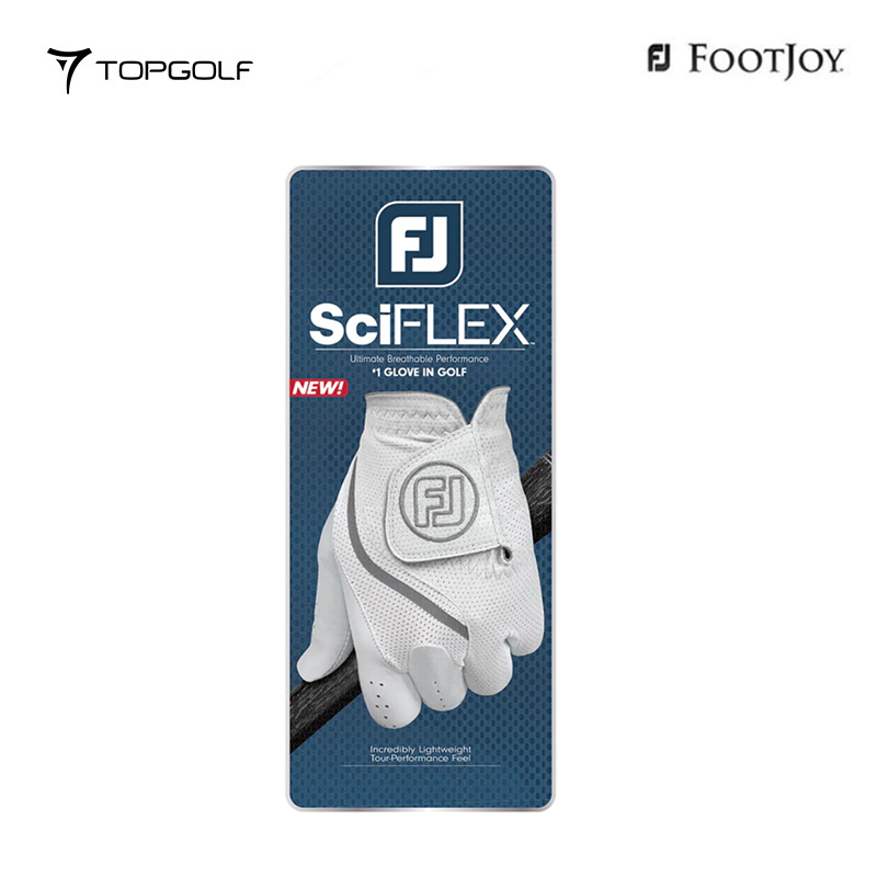 FOOTJOY GLOVE 68212E SCIFLEX MAL PEARL/WHITE