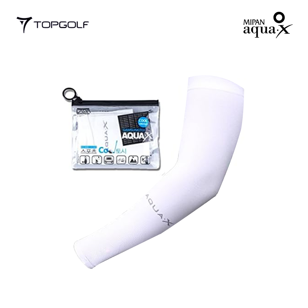 arm sleeve AQUA X cool white