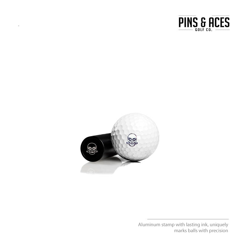 BALL STAMP PINS & ACES SKULL