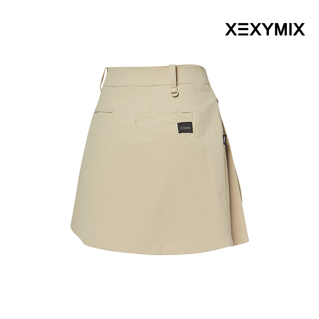 XEXYMIX BIG POCKET A LINE SKIRT XGFSK02J1 BEIGE