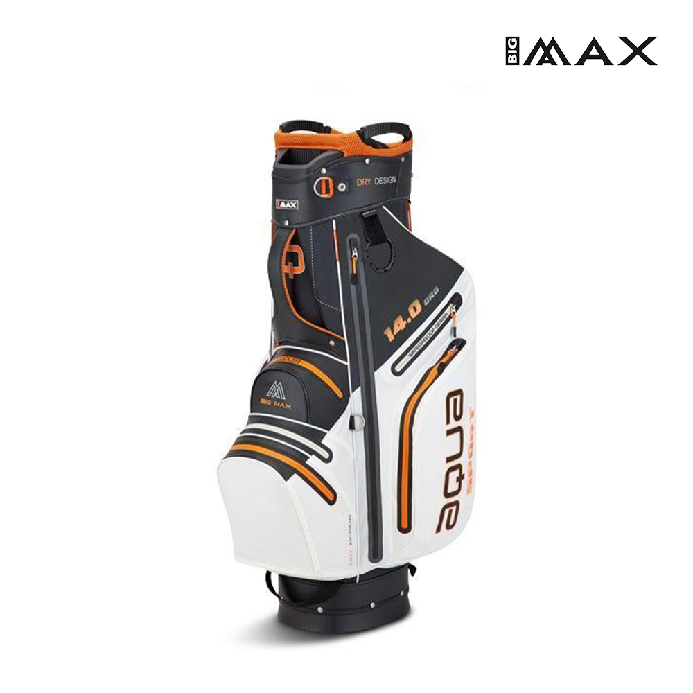 CADDIE BAG BIG MAX AQUA SPORT 3 WHT/BLK/ORANGE