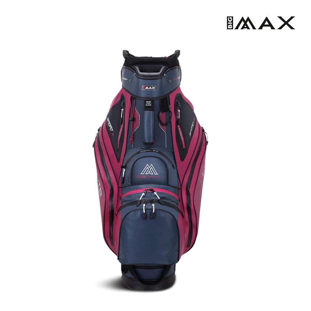 CADDIE BAG BIG MAX DRI LITE SPORT 2 BLUEBERRY/MERLOT/WHT