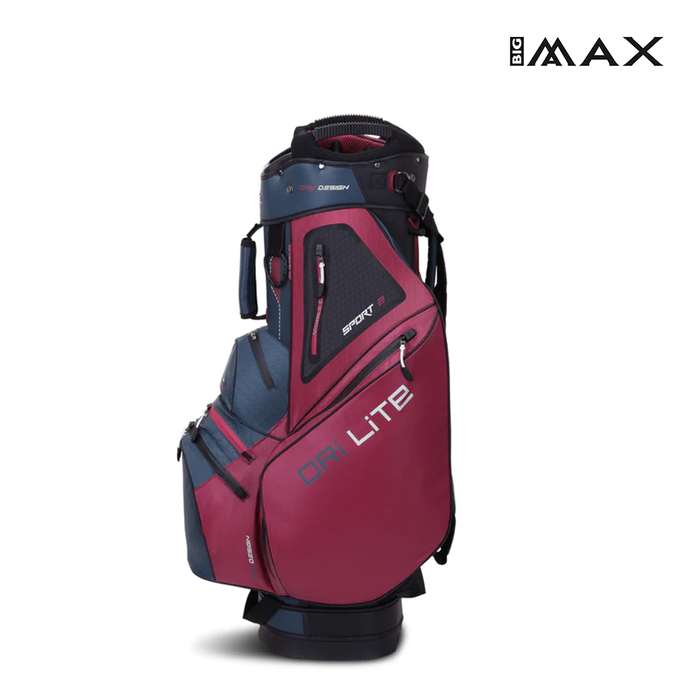 CADDIE BAG BIG MAX DRI LITE SPORT 2 BLUEBERRY/MERLOT/WHT