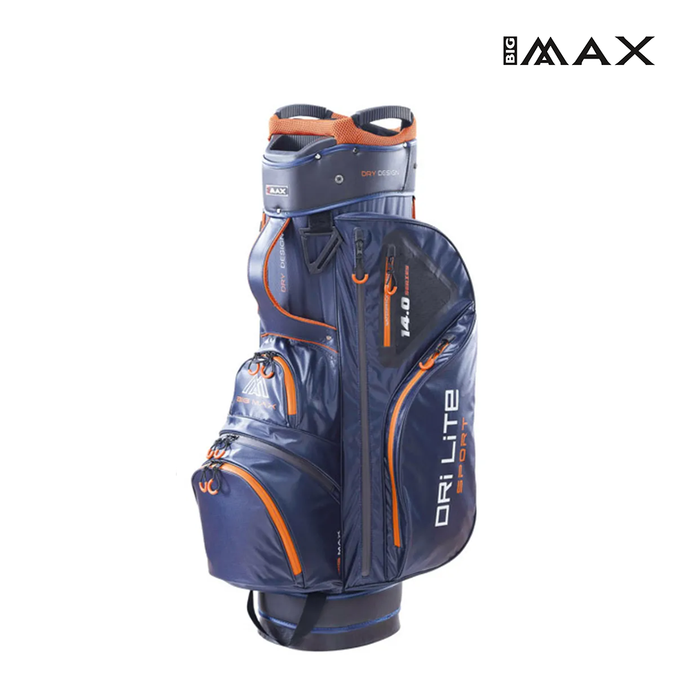 CADDIE BAG BIG MAX DRI LITE SPORT BLUE/BLACK/ORANGE