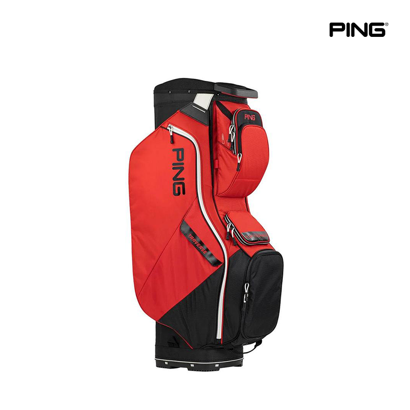 CADDIE BAG PING TRAVERSE 214 RED/BLACK/WHITE