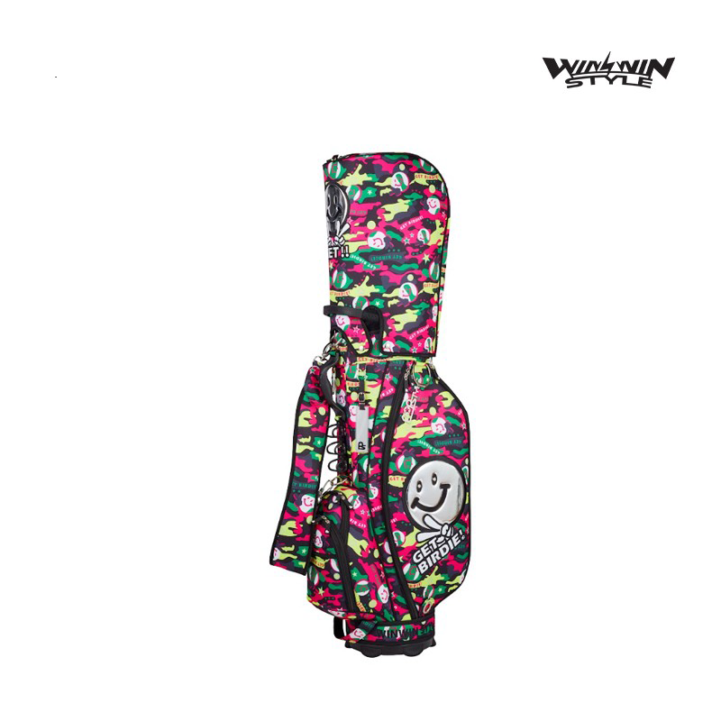 CADDIE BAG WINWIN CB-129 GET BIRDIE! CAMO MULTI COLOR CART BAG PK