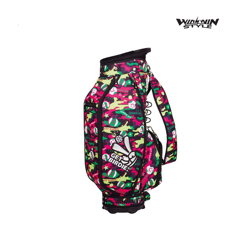CADDIE BAG WINWIN CB-129 GET BIRDIE! CAMO MULTI COLOR CART BAG PK