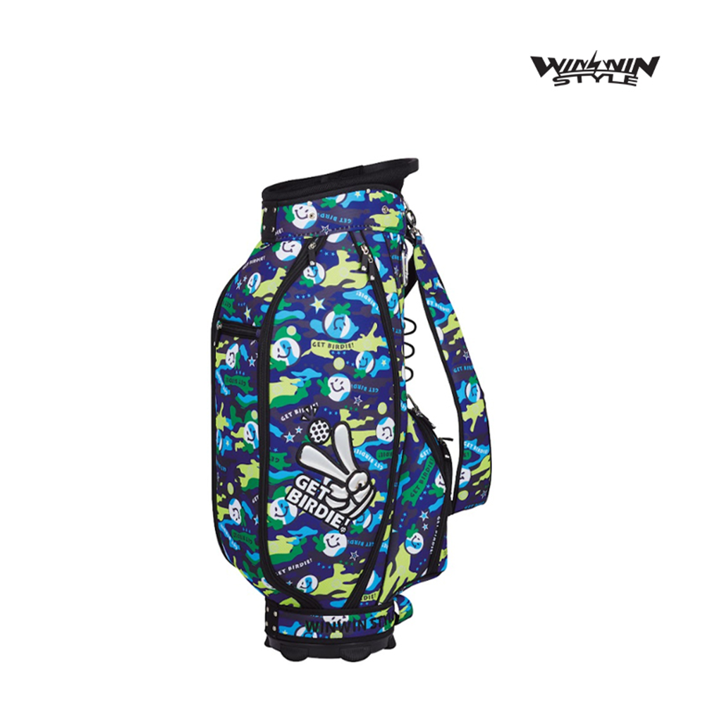 CADDIE BAG WINWIN CB-131 GET BIRDIE! CAMO MULTI COLOR CART BAG BL