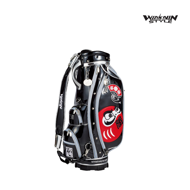 CADDIE BAG WINWIN CB-383 DARUMA LEM BK×SV