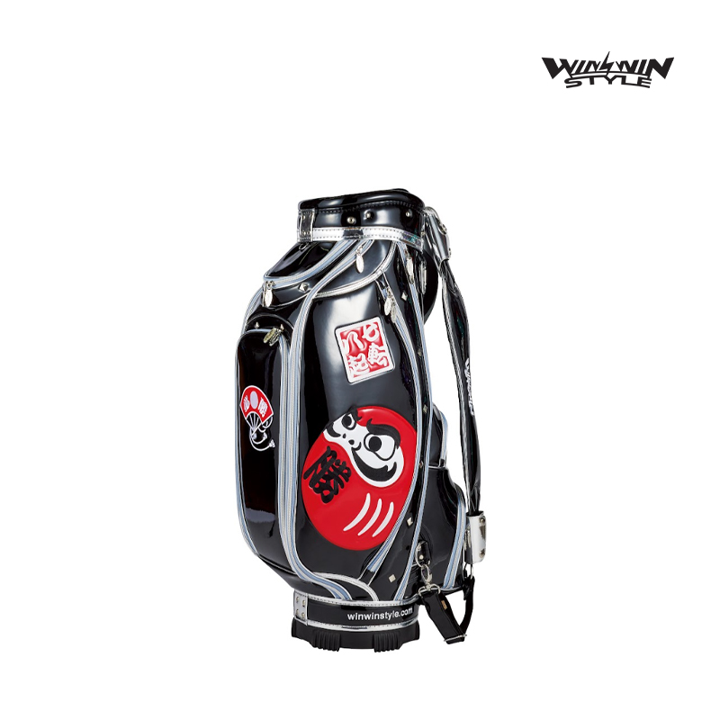 CADDIE BAG WINWIN CB-383 DARUMA LEM BK×SV
