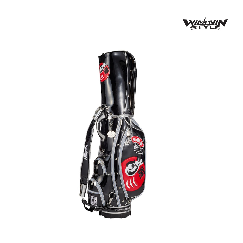 CADDIE BAG WINWIN CB-383 DARUMA LEM BK×SV