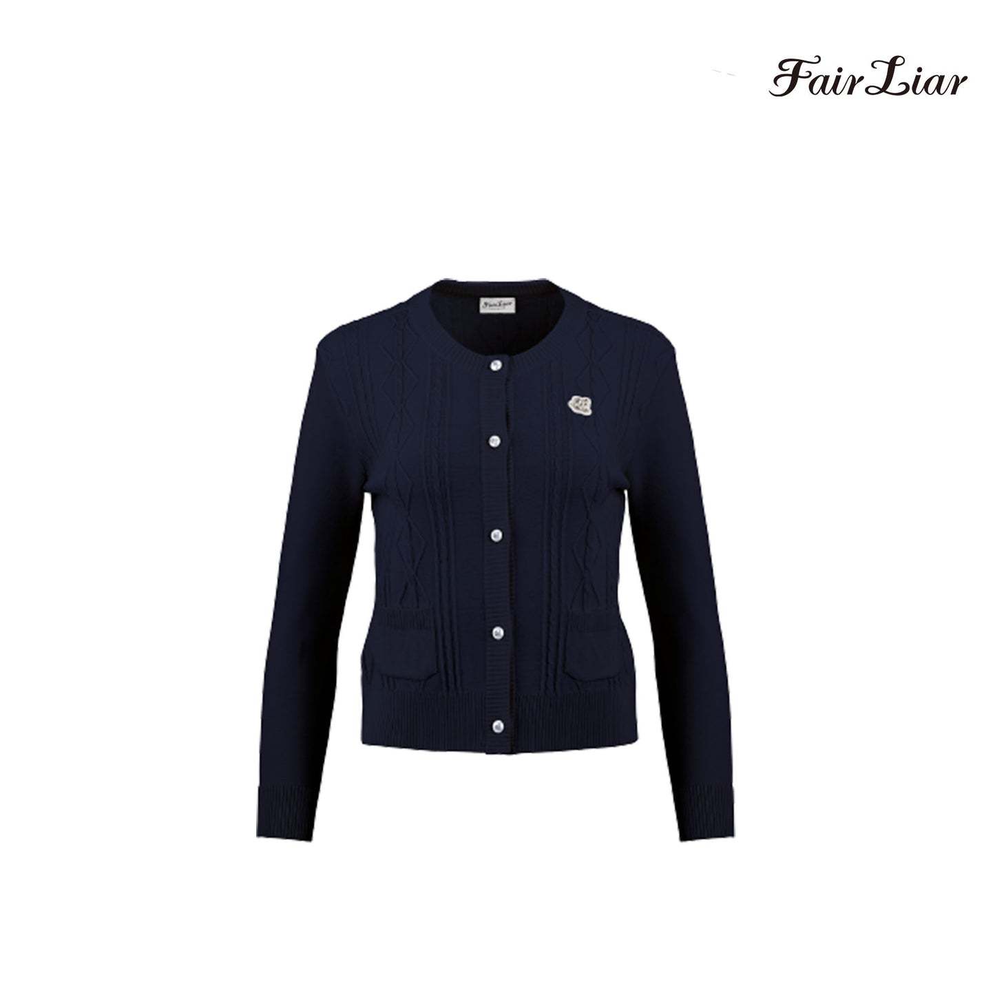 CARDIGAN FAIRLIAR W FF3CD02FNV NAVY