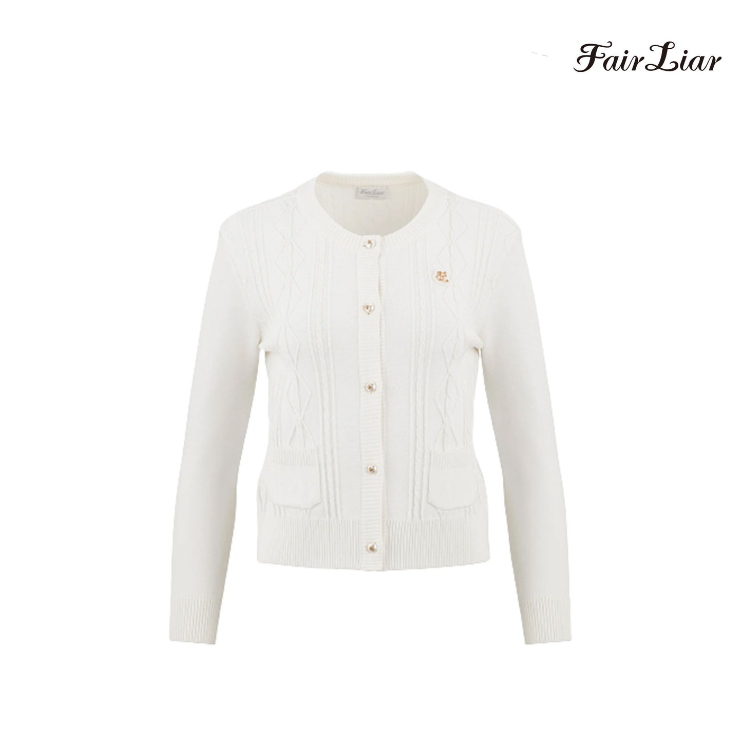 CARDIGAN FAIRLIAR W FF3CD02FWH WHITE