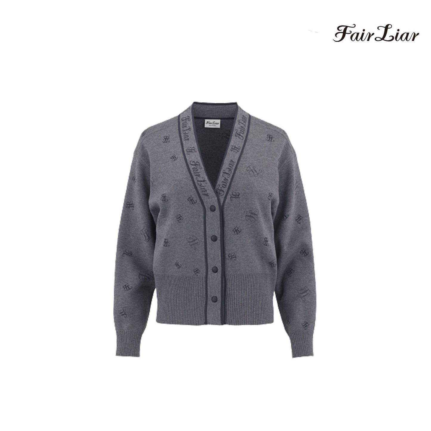 CARDIGAN FAIRLIAR W FF3CD04FMG MGREY