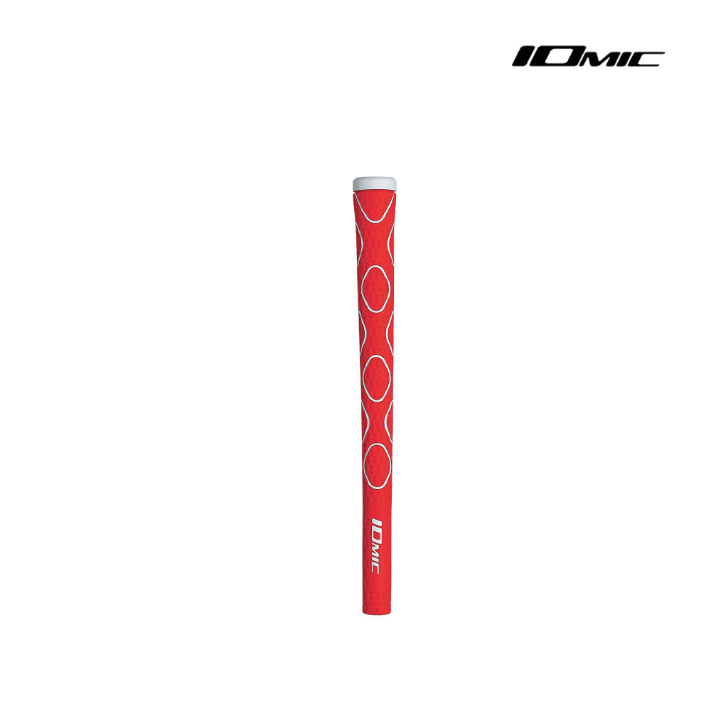 CLUB GRIP IOMIC IX SA 2.0 CORAL RED/WHITE