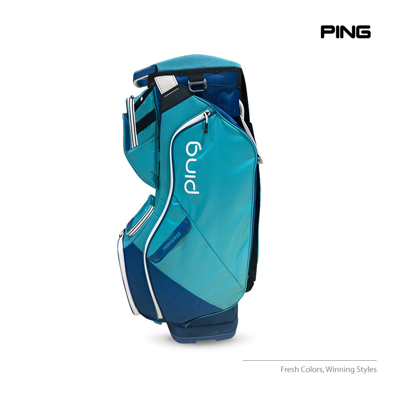 CADDIE BAG PING TRAVERSE 214 TEAL/MAROCCAN BLUE/WHITE