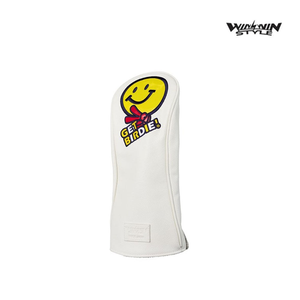 DRIVER HEAD COVER WINWIN HC-315 GET BIRDIE ! WH