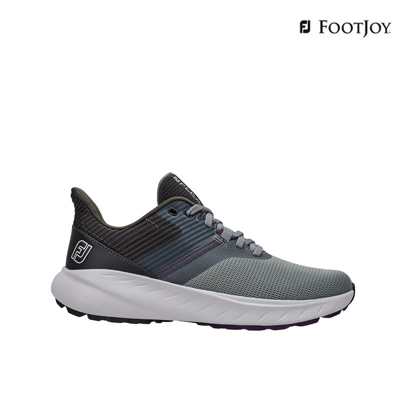 SHOES FOOTJOY 95721W DW FJ FLEX WOMEN GRY/WHT/PPL