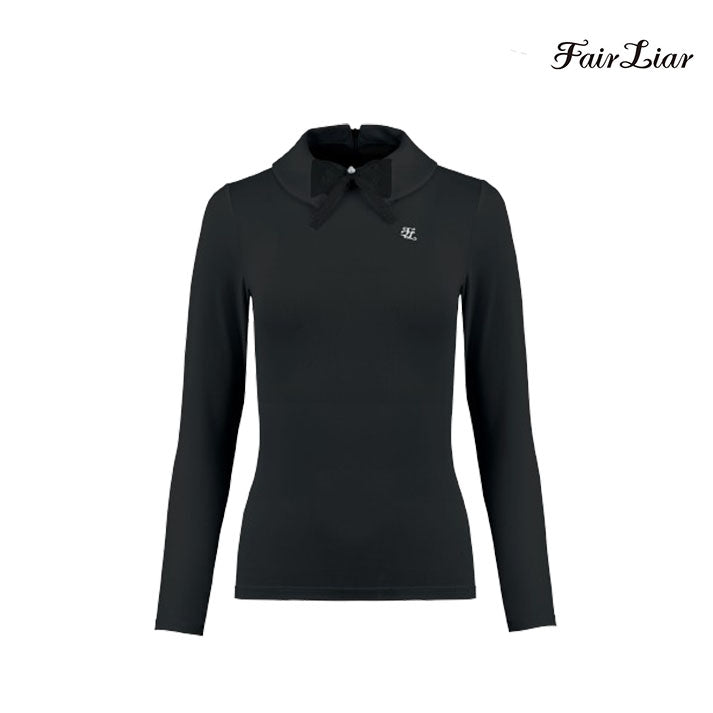 FAIRLIAR LONG SLEEVE FS4TS06FBK Double Stand Collar BK