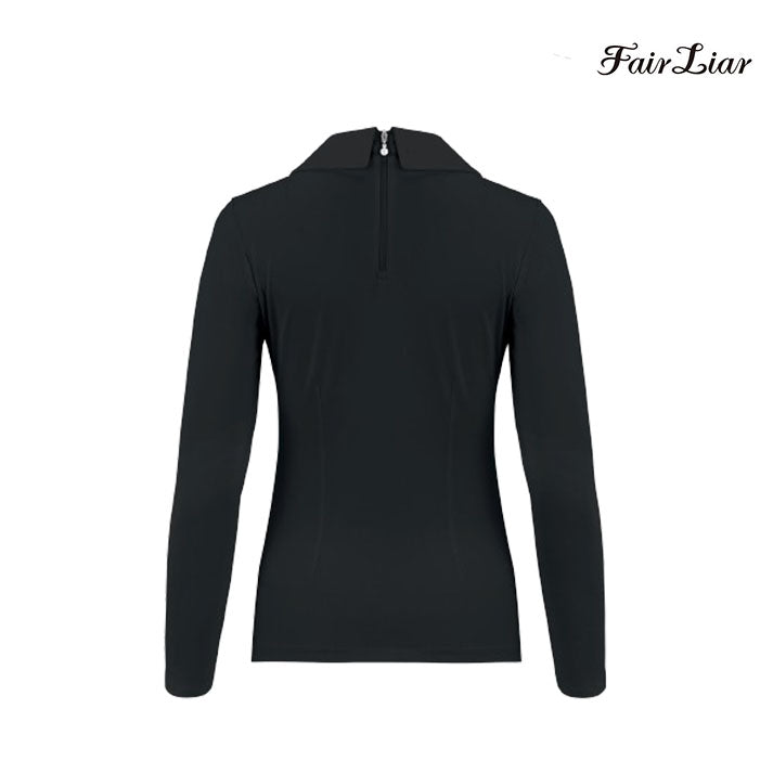 FAIRLIAR LONG SLEEVE FS4TS06FBK Double Stand Collar BK