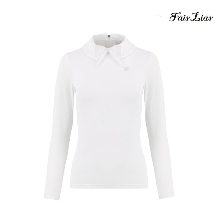 FAIRLIAR LONG SLEEVE FS4TS06FWH Double Stand Collar WH