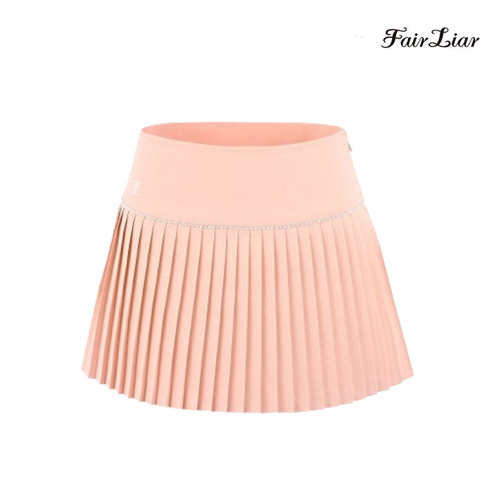 FAIRLIAR SKIRT FS4SK01FCA Check Flare Pleated CA