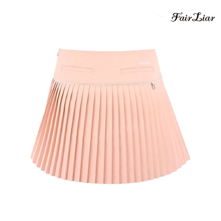 FAIRLIAR SKIRT FS4SK01FCA Check Flare Pleated CA
