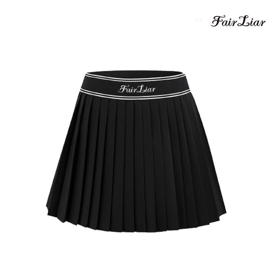 FAIRLIAR SKIRT FS4SK11FBK Logo Jacquard Band BK
