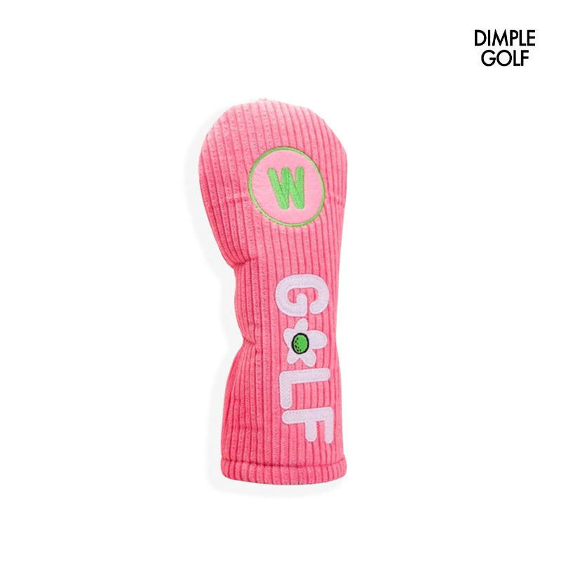 HEAD COVER DIMPLE CORDUROY PINK