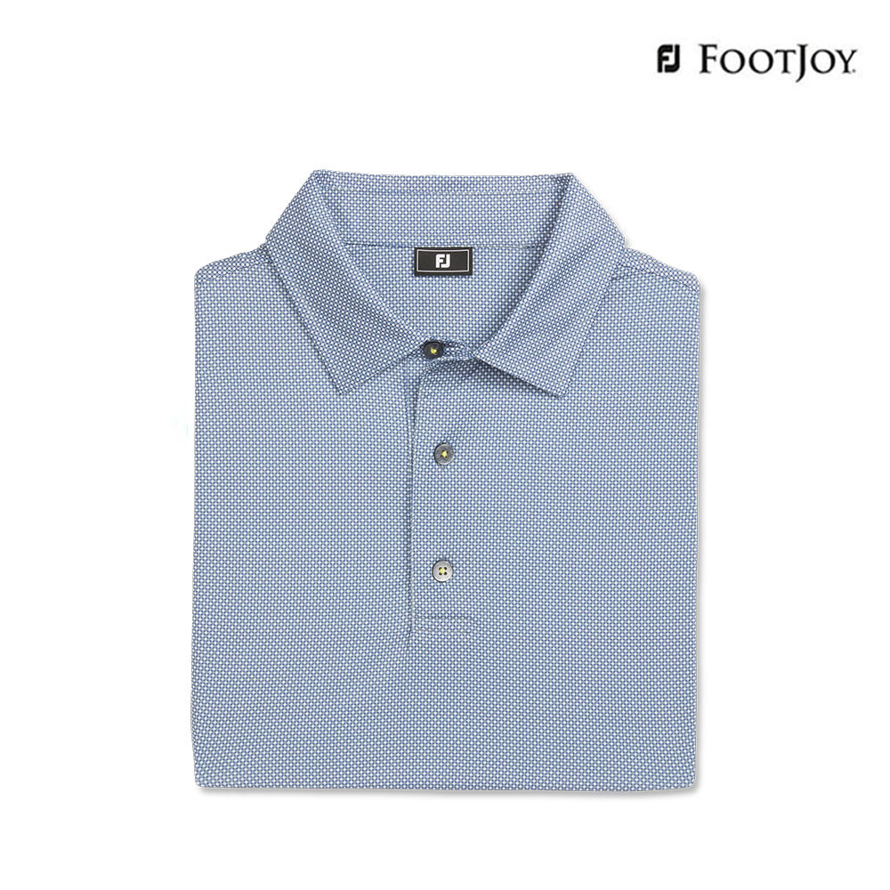 FOOTJOY POLO M 32534 EU OCTAGON PRT LISLE OPEN BLUE