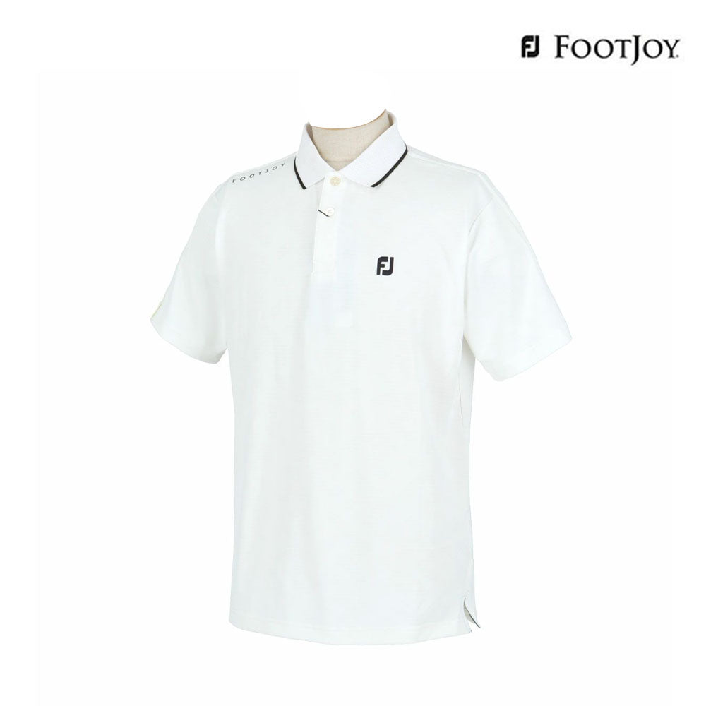 FOOTJOY POLO M 81818 EM JP S/S JACQUARD WT