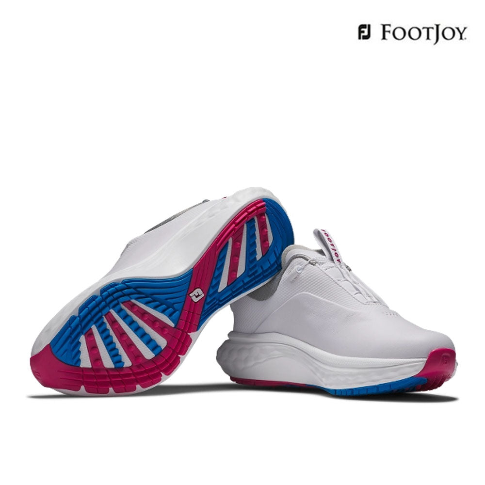 FOOTJOY SHOES 97811 EF QUANTUM EXCEL W BOA WH/BL/P