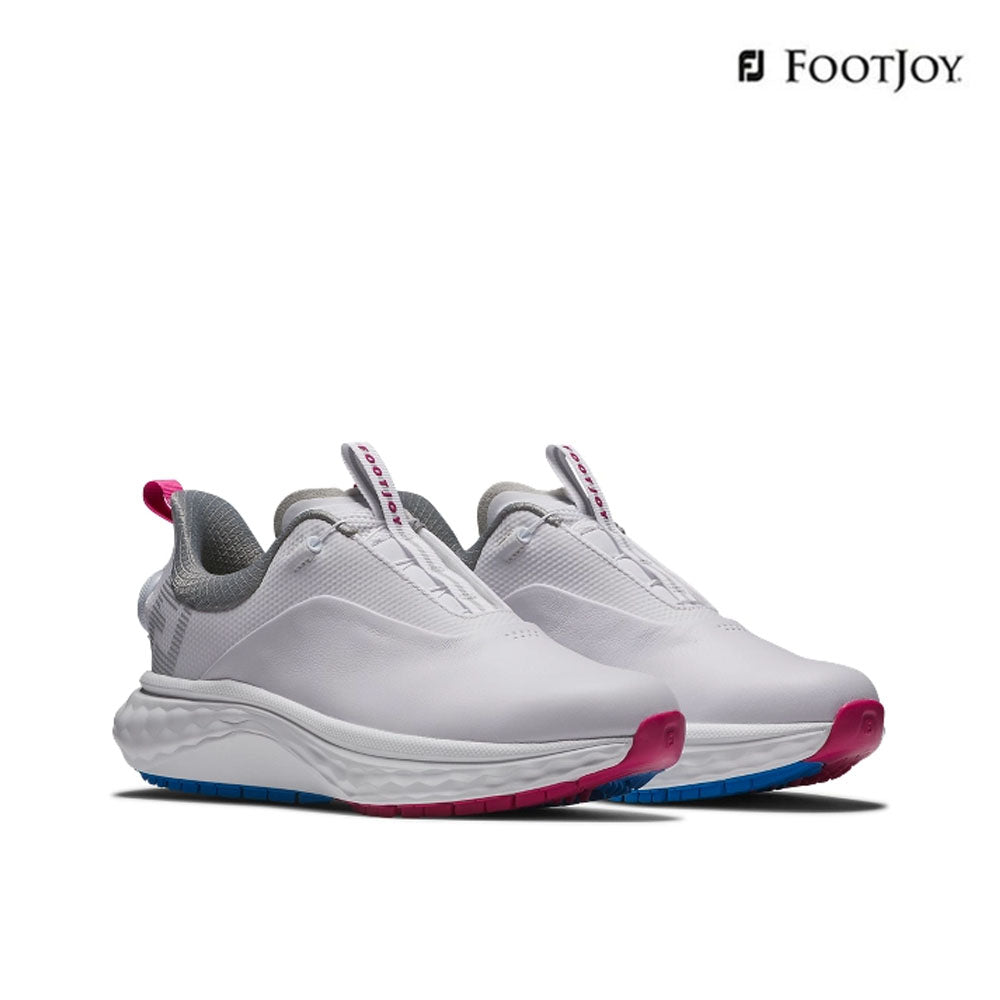 FOOTJOY SHOES 97811 EF QUANTUM EXCEL W BOA WH/BL/P