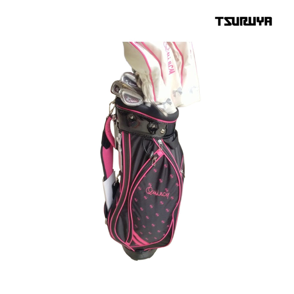 FULL SET TSURUYA QUINCY ES5 CARBON LADIES 11PCS BLACK/PINK