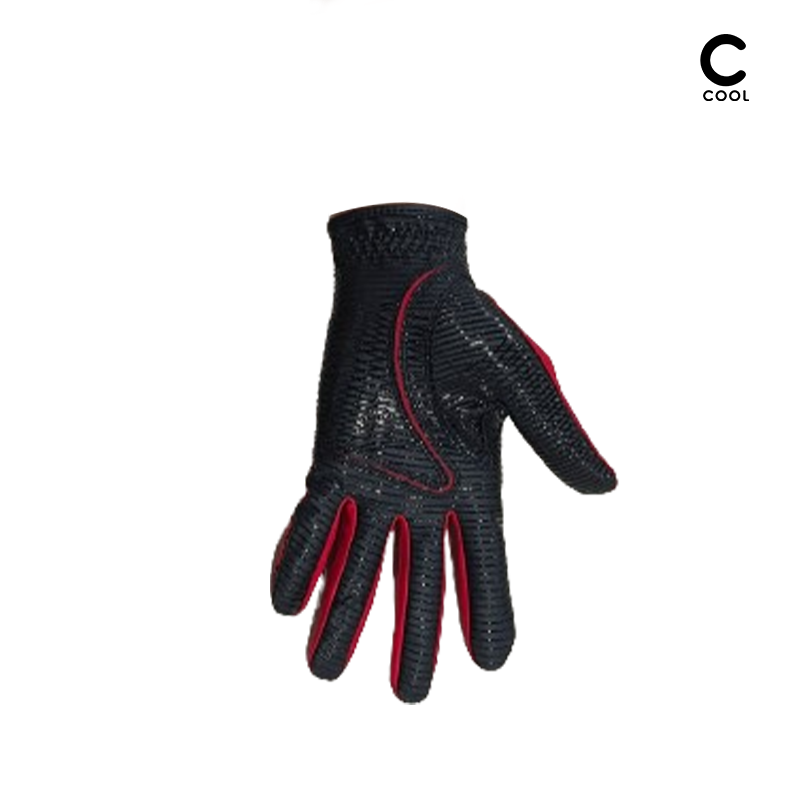 GLOVE COOL SPIDER LADIES RH BLACK/RED #XS