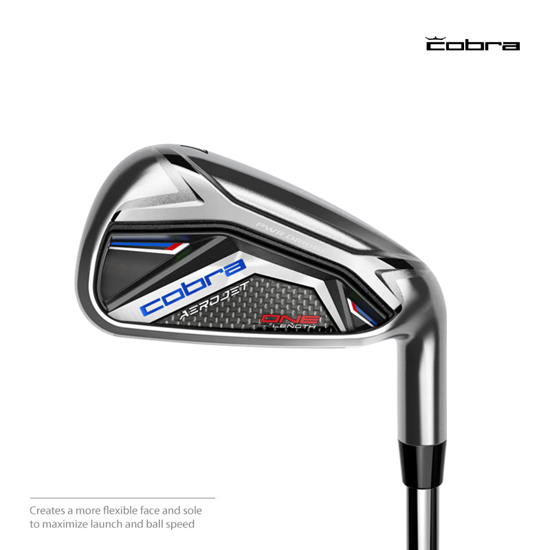 IRON COBRA AEROJET BLACK ONE LENGTH TRUE TEMPER ELEVATE MPH #6-9P R