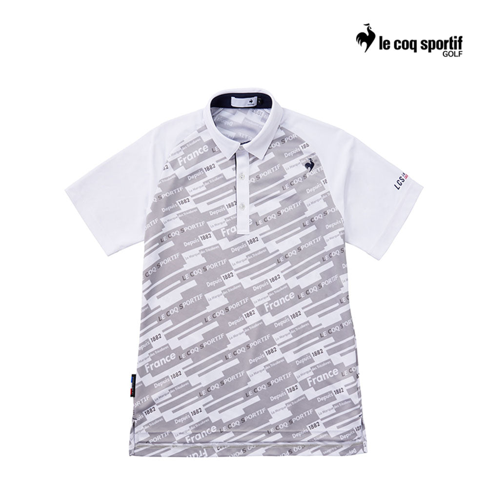LE COQ POLO M LG4FHS03M ASIA SMU ALL OVER GRAPHIC GY00 24FW