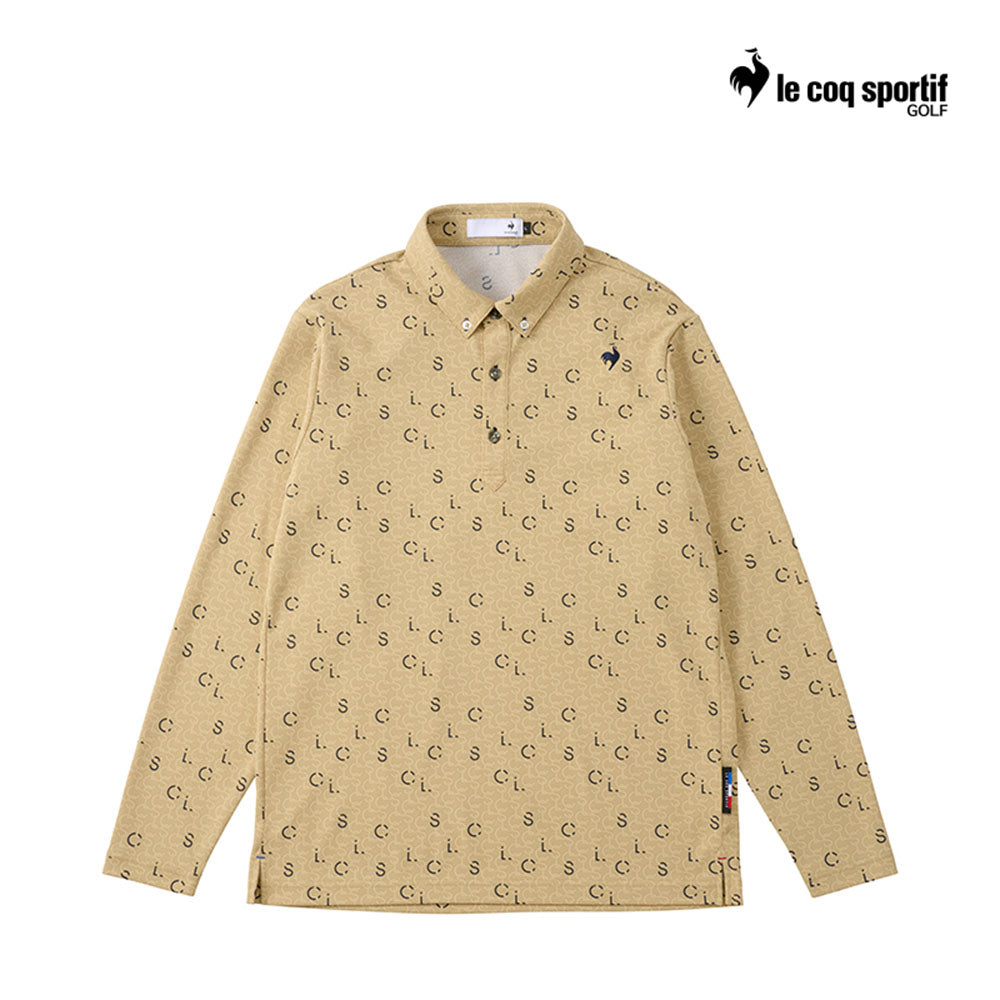 LE COQ POLO M LG4FLS01M LONG SLEEVE MONOGRAM SMALL BG00 24FW